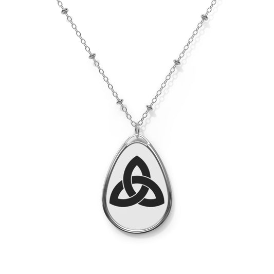 Celtic Trinity Oval Necklace