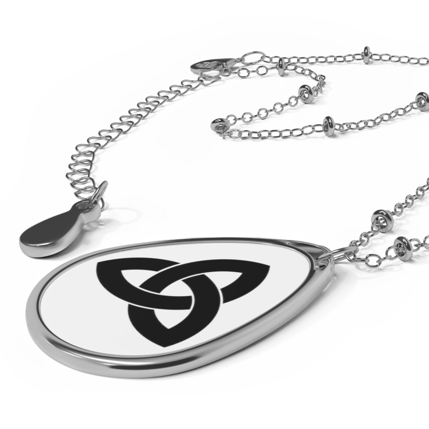 Celtic Trinity Oval Necklace